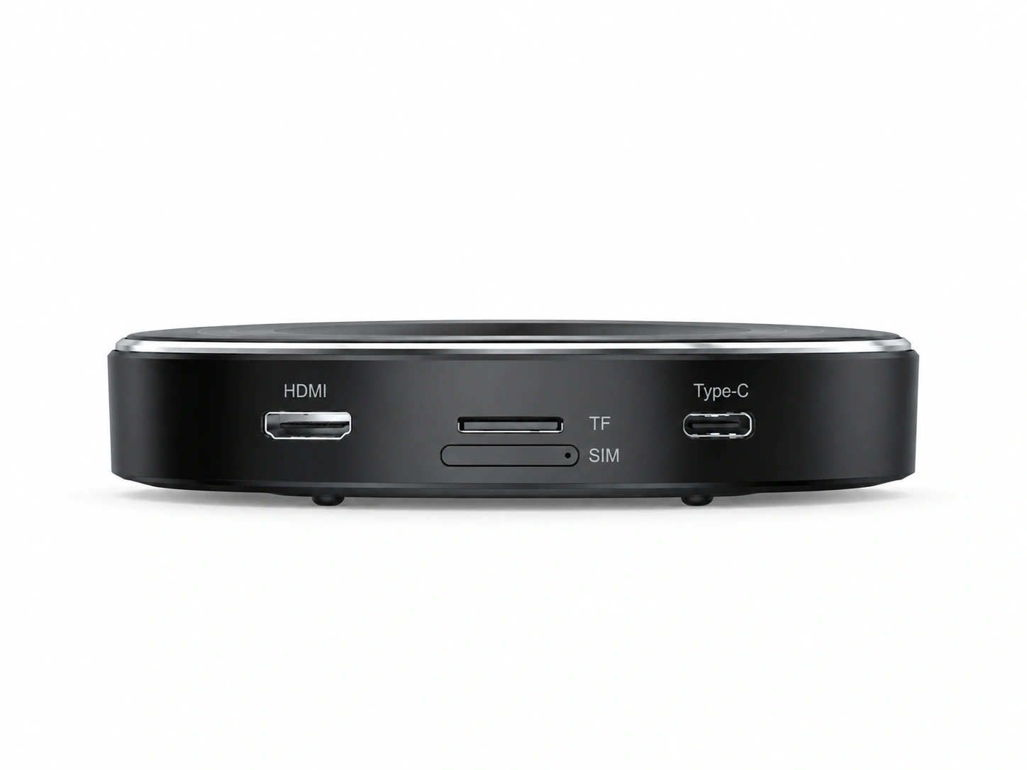 Side connection ports